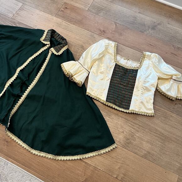 2 Pc Renaissance Corset‎ Top Reenactment Celtic Dickens Faire Cosplay - Picture 1 of 13